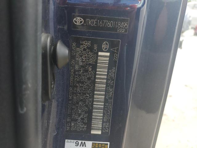 JTKDE167760118495 - 2006 TOYOTA SCION TC 蓝色 照片 12