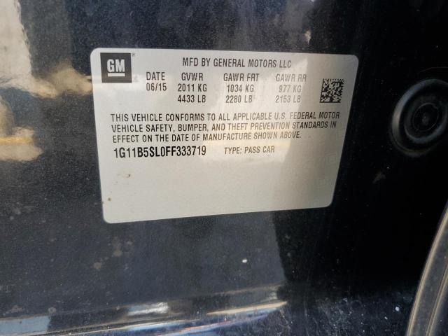 1G11B5SL0FF333719 - 2015 CHEVROLET MALIBU LS Czarny zdjęcie 12