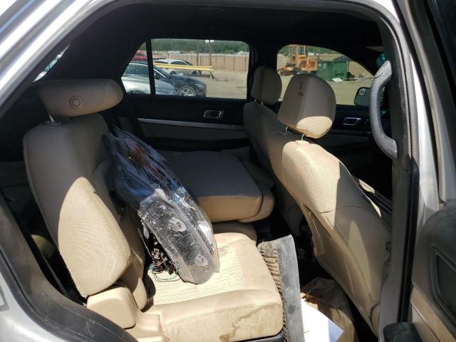 1FM5K7B83GGC86709 - 2016 FORD EXPLORER SILVER photo 10