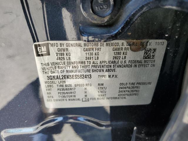 3GNAL2EK5ES582413 - 2014 CHEVROLET CAPTIVA LS 蓝色 照片 14