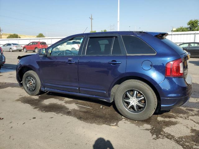 2FMDK4AK5BBA16548 - 2011 FORD EDGE SPORT BLUE photo 2