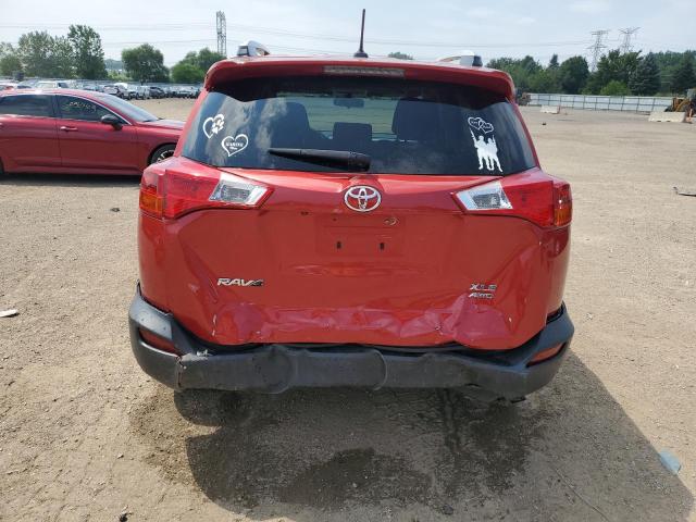 JTMRFREV3ED089013 - 2014 TOYOTA RAV4 XLE RED photo 6
