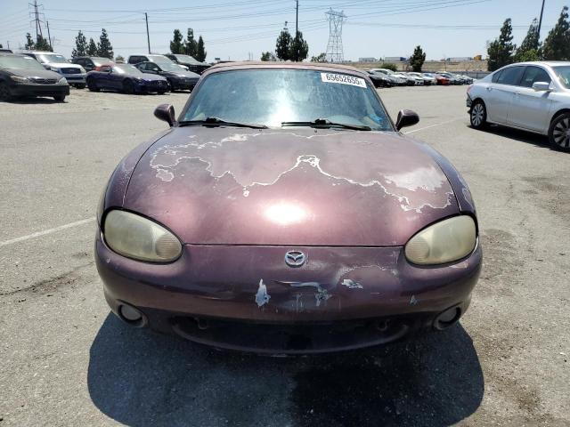 JM1NB3532Y0146089 - 2000 MAZDA MX-5 MIATA BASE BURGUNDY photo 5