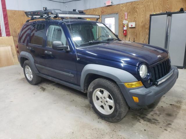 1J4GL48K07W520963 - 2007 JEEP LIBERTY SPORT BLUE photo 4