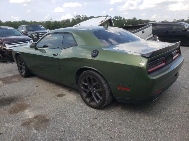 2C3CDZAG9NH151735 - 2022 DODGE CHALLENGER SXT GREEN photo 2