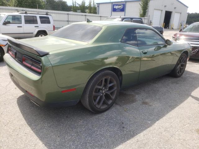 2C3CDZAG9NH151735 - 2022 DODGE CHALLENGER SXT GREEN photo 3