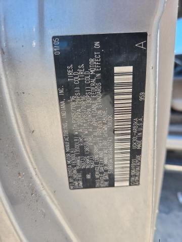 5TBRT34185S462743 - 2005 TOYOTA TUNDRA ACCESS CAB SR5 SILVER photo 12