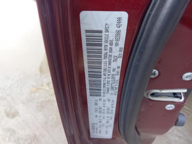 1C6RR7TT0LS129755 - 2020 RAM 1500 CLASS SLT წითელი ფოტო 12