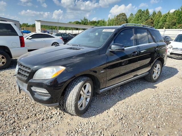 4JGDA5HB1CA022441 - 2012 MERCEDES-BENZ ML 350 4MATIC BLACK photo 1