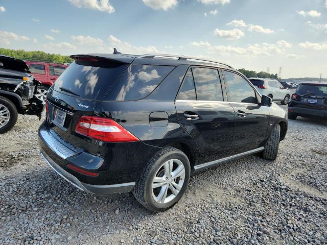 4JGDA5HB1CA022441 - 2012 MERCEDES-BENZ ML 350 4MATIC BLACK photo 3