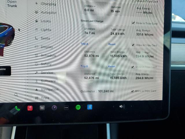 5YJ3E1EB1KF535020 - 2019 TESLA MODEL 3 BLUE photo 9