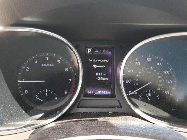 5NMZUDLB2HH014994 - 2017 HYUNDAI SANTA FE S BLUE photo 9