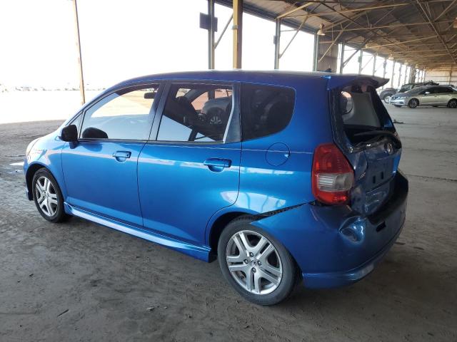 JHMGD38638S045915 - 2008 HONDA FIT SPORT BLUE photo 2