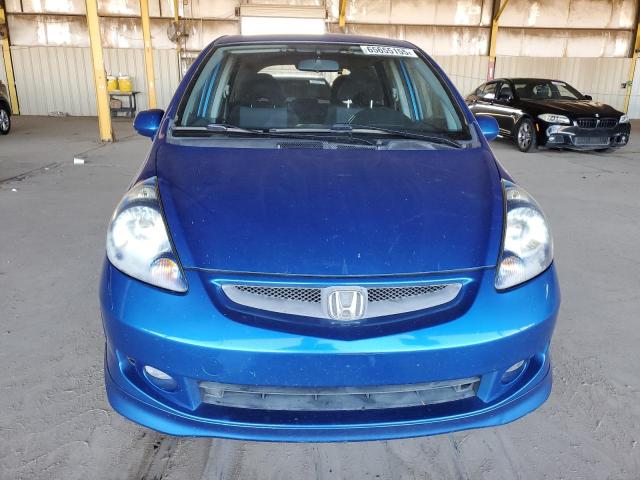 JHMGD38638S045915 - 2008 HONDA FIT SPORT BLUE photo 5