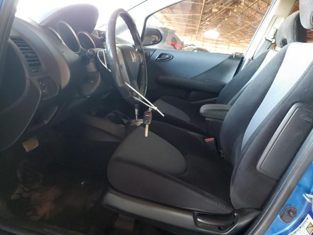 JHMGD38638S045915 - 2008 HONDA FIT SPORT BLUE photo 7