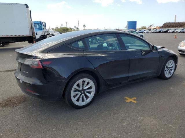 5YJ3E1EB1NF132997 - 2022 TESLA MODEL 3 Սև լուսանկար 3