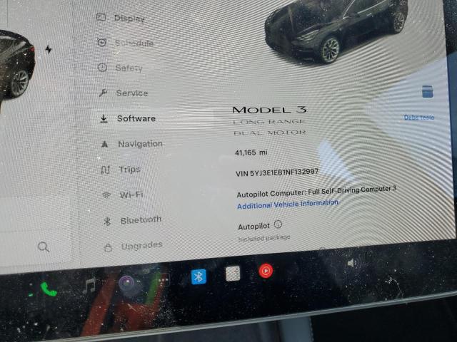 5YJ3E1EB1NF132997 - 2022 TESLA MODEL 3 Սև լուսանկար 9