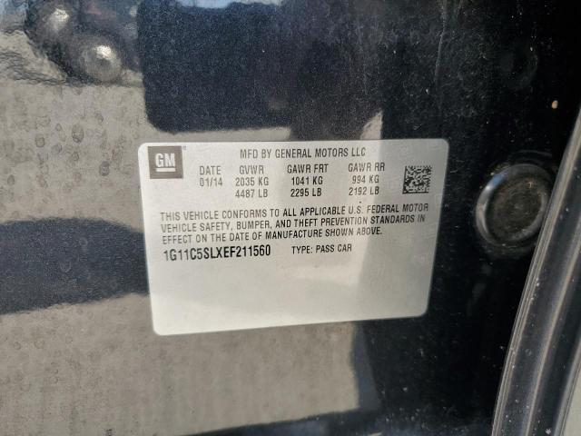 1G11C5SLXEF211560 - 2014 CHEVROLET MALIBU 1LT 灰色 照片 12