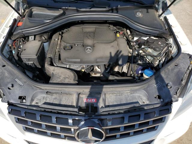 4JGDA5HB0CA009521 - 2012 MERCEDES-BENZ ML 350 4MATIC WHITE photo 12