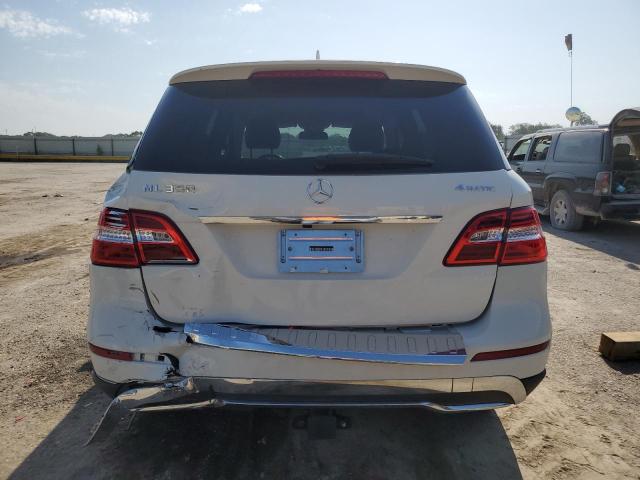 4JGDA5HB0CA009521 - 2012 MERCEDES-BENZ ML 350 4MATIC WHITE photo 6