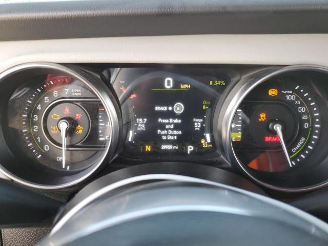 1C4JJXP60NW172103 - 2022 JEEP WRANGLER U SAHARA 4XE WHITE photo 9