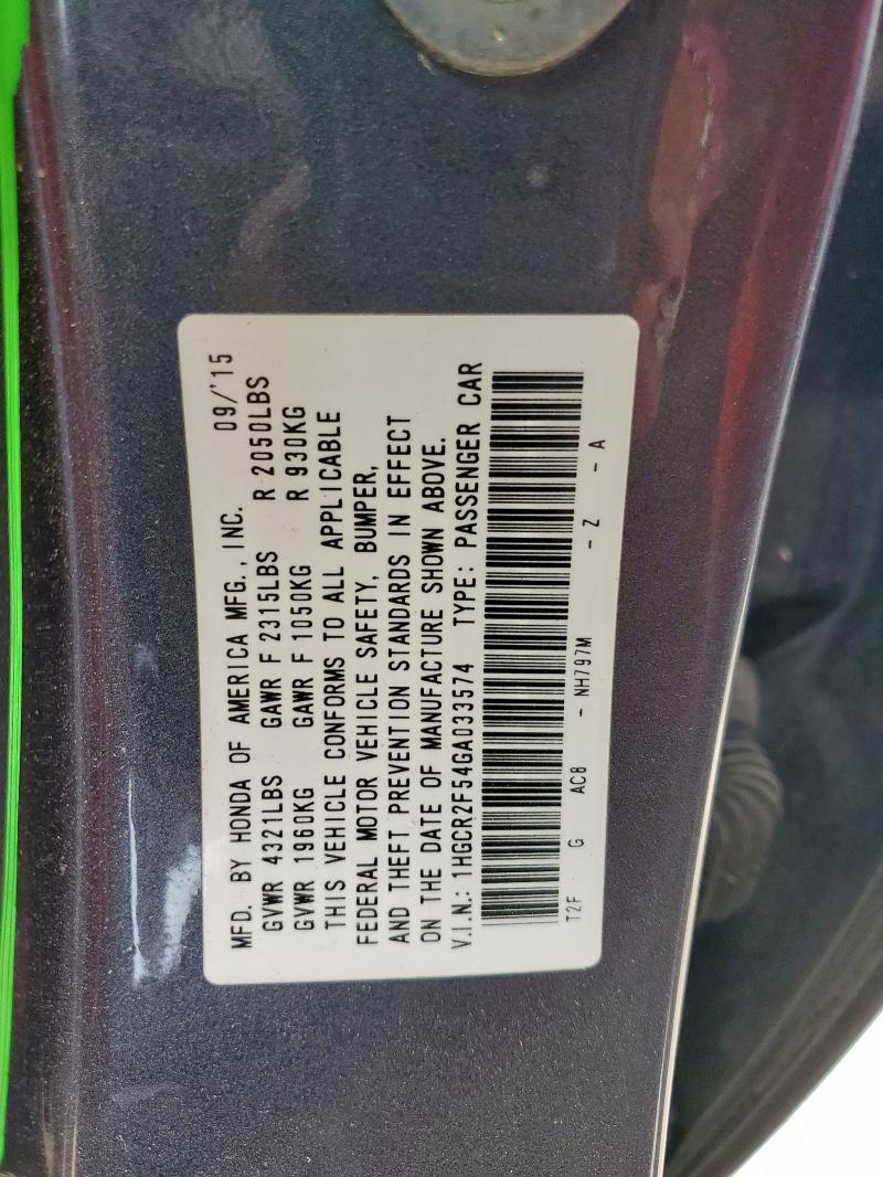 1HGCR2F54GA033574 - 2016 HONDA ACCORD SPORT 灰色 照片 13