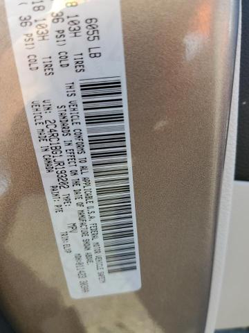 2C4RC1BG1JR193202 - 2018 CHRYSLER PACIFICA TOURING L 米色 照片 14