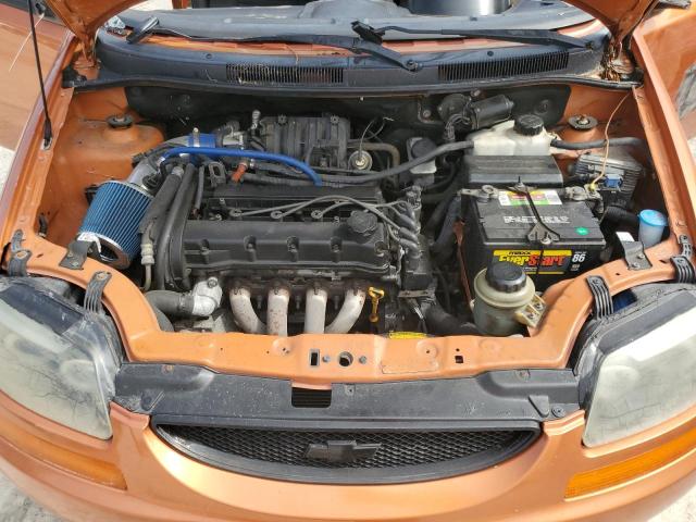 KL1TD66636B665026 - 2006 CHEVROLET AVEO BASE ORANGE photo 11