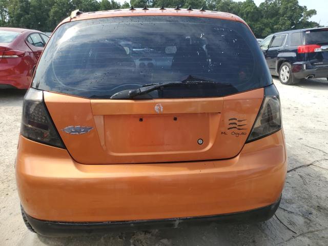 KL1TD66636B665026 - 2006 CHEVROLET AVEO BASE ORANGE photo 6