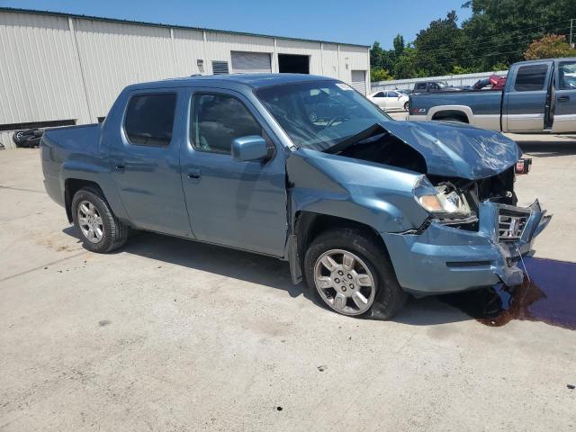 2HJYK16557H539575 - 2007 HONDA RIDGELINE RTL Көк фото 4