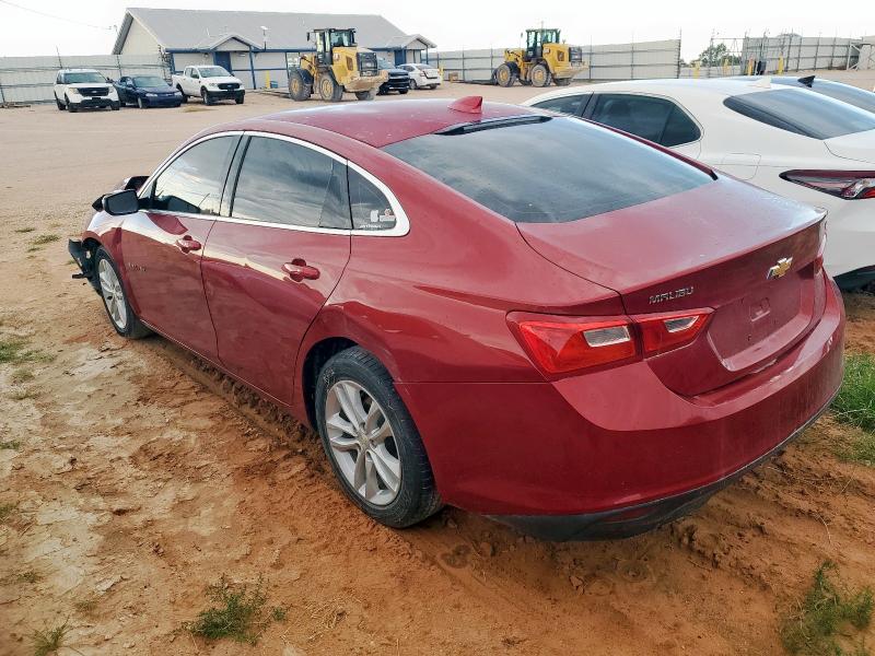 1G1ZE5ST5GF237533 - 2016 CHEVROLET MALIBU LT MAROON photo 2
