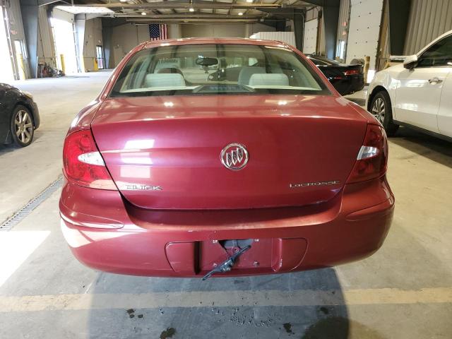 2G4WC532851333968 - 2005 BUICK LACROSSE CX Бордовий фото 6
