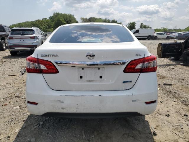 3N1AB7AP7EY308897 - 2014 NISSAN SENTRA S WHITE photo 6