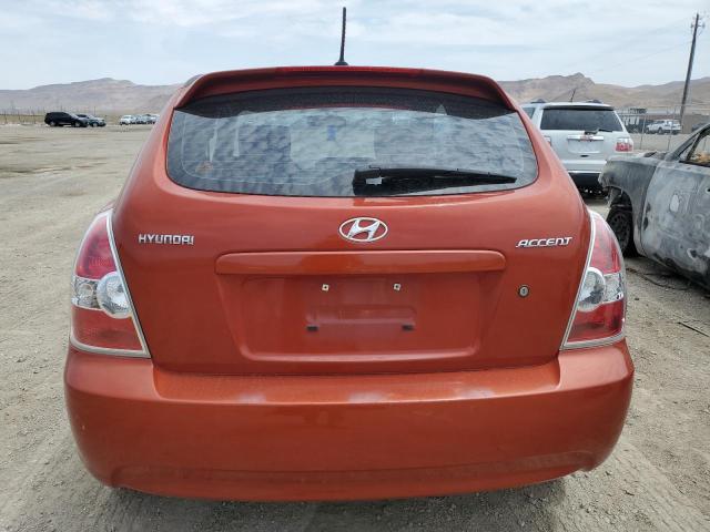 KMHCM3AC8BU191542 - 2011 HYUNDAI ACCENT GL ORANGE photo 6