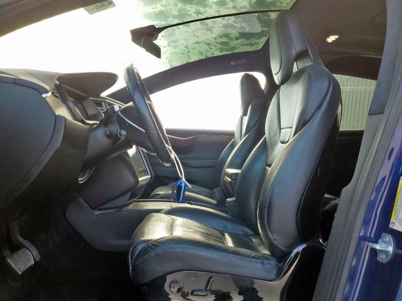 5YJXCBE2XGF015936 - 2016 TESLA MODEL X 蓝色 照片 7