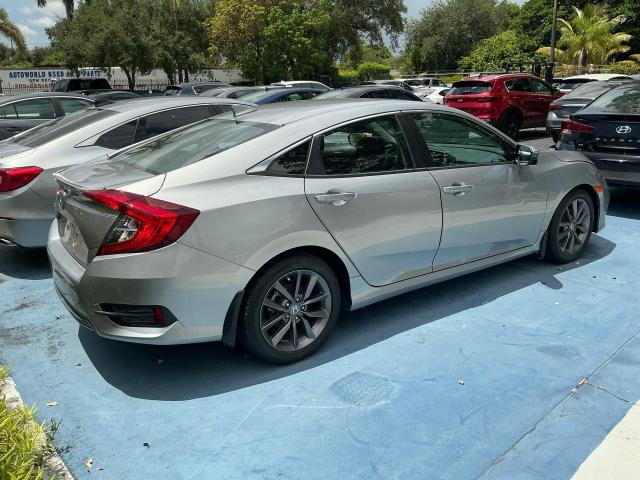 19XFC1F36ME010859 - 2021 HONDA CIVIC EX SILVER photo 3