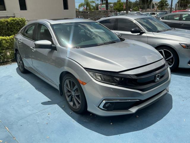 19XFC1F36ME010859 - 2021 HONDA CIVIC EX SILVER photo 4