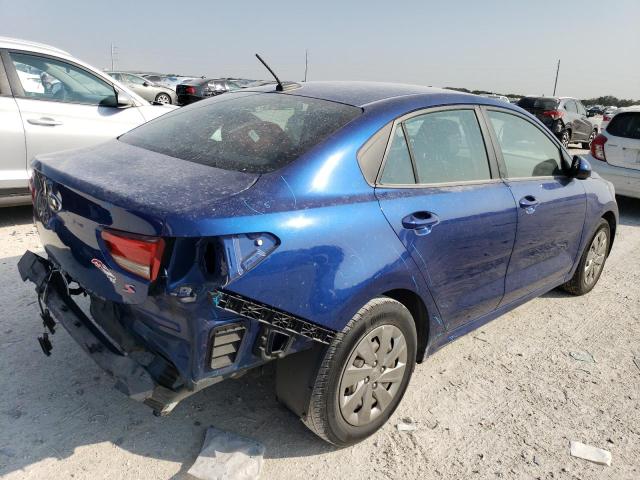 3KPA24AB3KE205943 - 2019 KIA RIO S BLUE photo 3