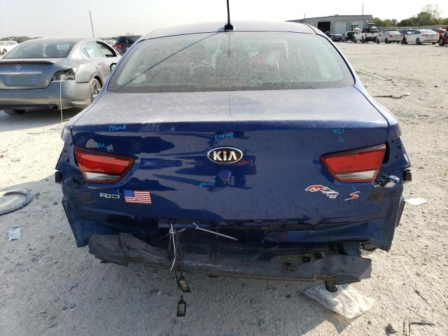 3KPA24AB3KE205943 - 2019 KIA RIO S BLUE photo 6