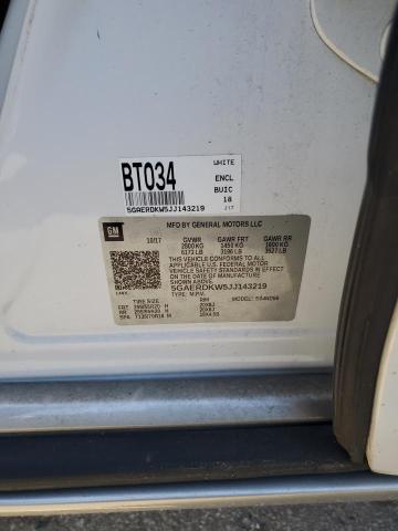 5GAERDKW5JJ143219 - 2018 BUICK ENCLAVE AVENIR 白色 照片 14