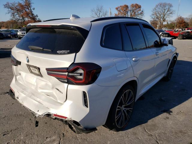 5UX53DP08N9K84943 - 2022 BMW X3 XDRIVE30I WHITE photo 4