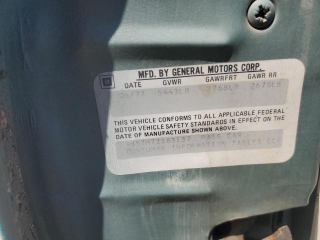 4J57H7Z163137 - 1977 BUICK REGAL GRAY photo 12