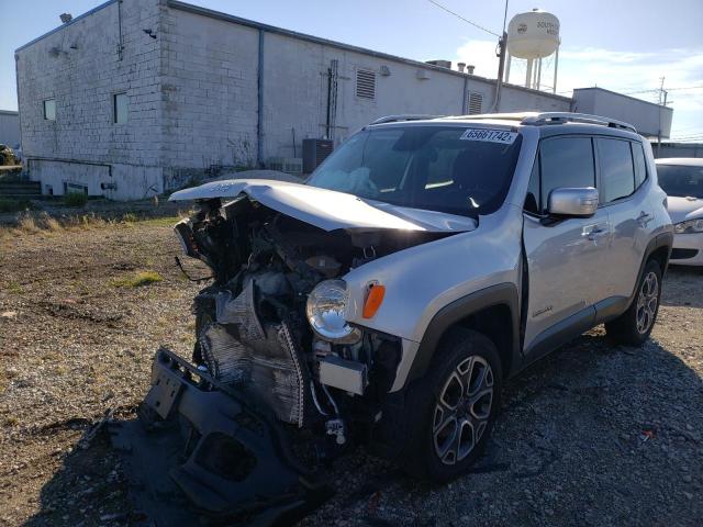 ZACCJBDT1GPD74759 - 2016 JEEP RENEGADE LIMITED SILVER photo 2