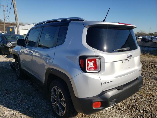 ZACCJBDT1GPD74759 - 2016 JEEP RENEGADE LIMITED SILVER photo 3