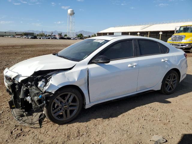 3KPF34AD6ME395583 - 2021 KIA FORTE GT LINE WHITE photo 1