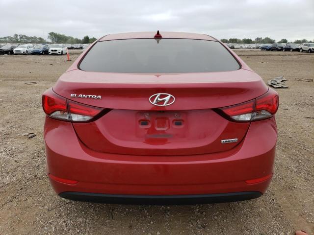 KMHDH4AE2GU535941 - 2016 HYUNDAI ELANTRA SE RED photo 6