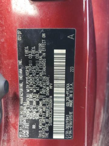 5TDZK23C37S026814 - 2007 TOYOTA SIENNA CE RED photo 14