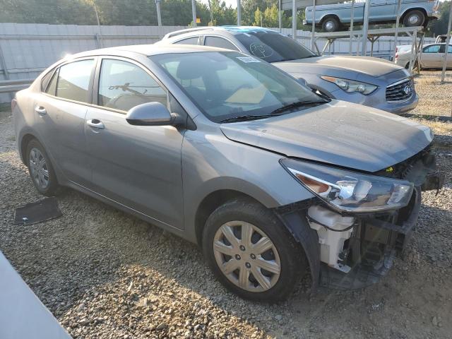 3KPA24AD6ME428949 - 2021 KIA RIO LX GRAY photo 4