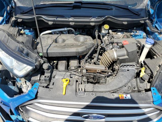 MAJ6S3GL0KC268365 - 2019 FORD ECOSPORT SE BLUE photo 12