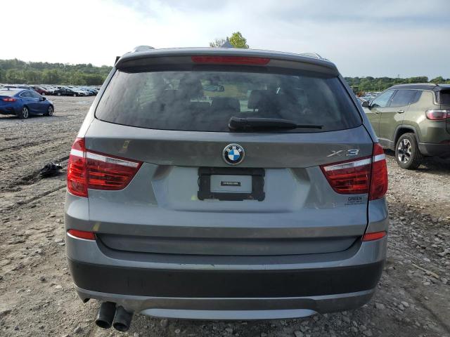 5UXWX9C55D0A08636 - 2013 BMW X3 XDRIVE28I SILVER photo 6